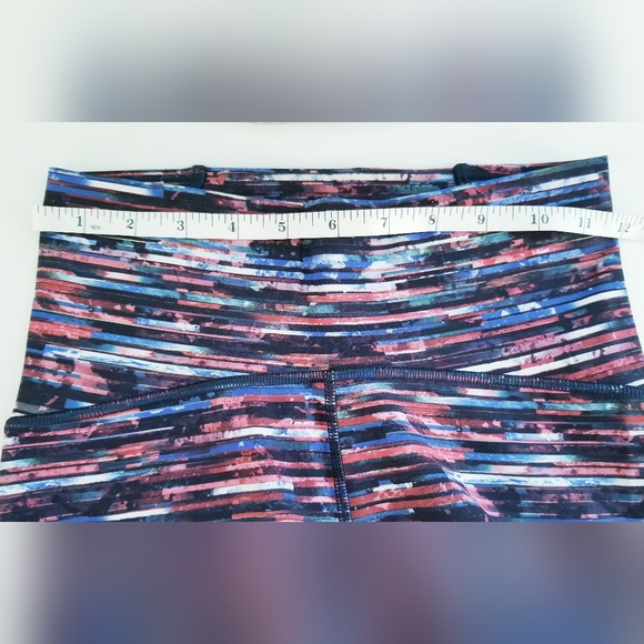 Lululemon Train Times 7/8 Leggings Hinshu Alpine White Multi/Black Mesh NEW NWOT - Picture 13 of 16